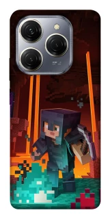 Чехол на TECNO Spark 20 Pro Minecraft game adventure фото 1 из 1