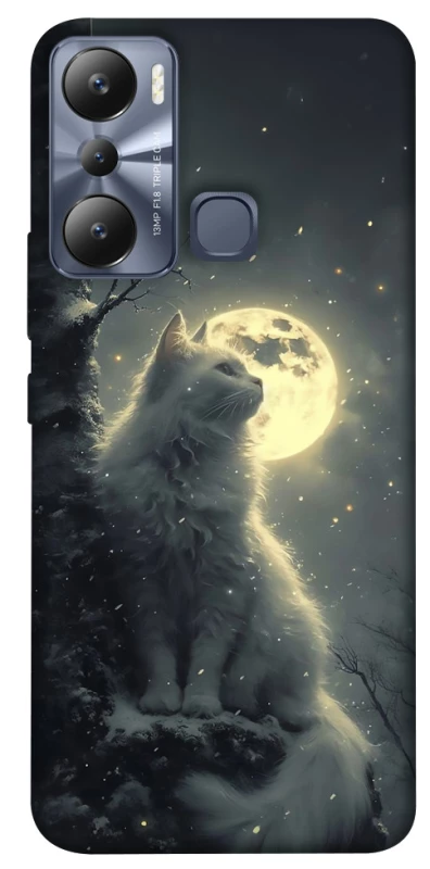 Чехол на Infinix Hot 20i Кот под луной фото 1 из 1