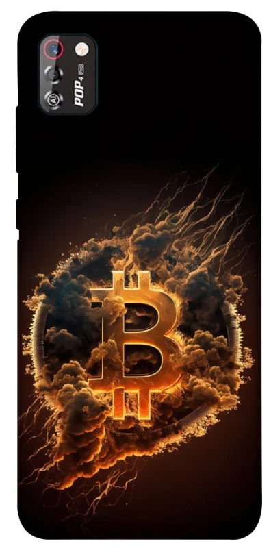 Чехол на TECNO POP 4 Pro Smoky Bitcoin фото 1 из 1