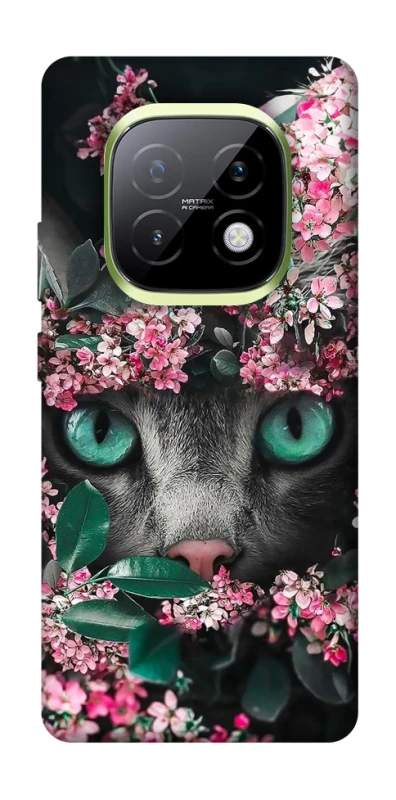 Чехол на Realme Narzo 70 Turbo Кот в цветах фото 1 из 1
