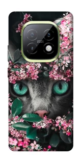 Чохол на Realme Narzo 70 Turbo Кіт в квітах фото 1 з 1