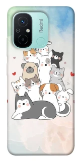 Чехол на Xiaomi Redmi 12C / Poco C55 Funny Pets ver.2 фото 1 из 1