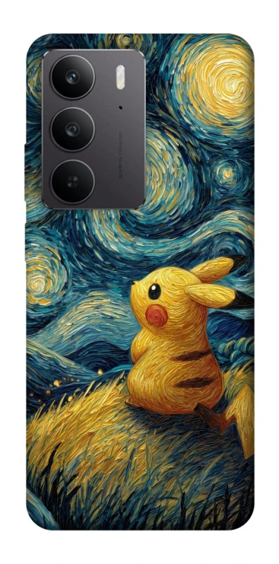 Чохол на Realme C75 Pikachu and Van Gogh фото 1 з 1