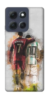 Чехол на Motorola Moto G86 Power Ronaldo и Messi фото 1 из 1