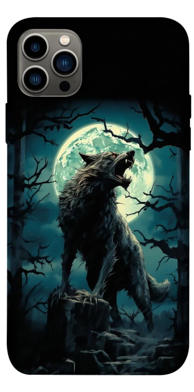 Чохол на Apple iPhone 12 Pro (6.1") Вовк під місяцем фото 1 з 1