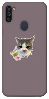 Чехол на Samsung Galaxy M11 cat matcha фото 1 из 1