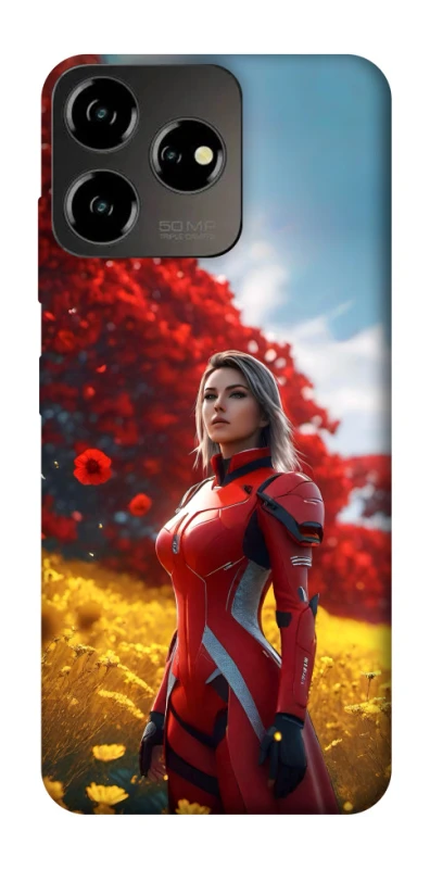 Чохол на ZTE Blade V50 Design 4G Cyber space girl ver.5 фото 1 з 1