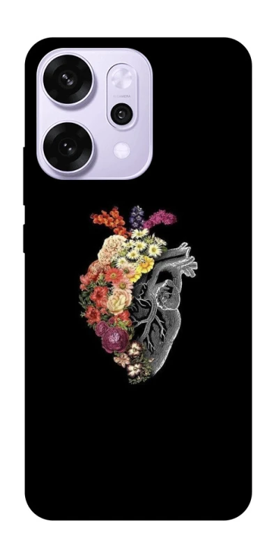 Чохол на Oppo Reno 14 Pro Heart with flowers фото 1 з 1