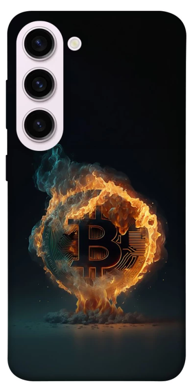 Чохол на Samsung Galaxy S23+ Fire Bitcoin фото 1 з 1