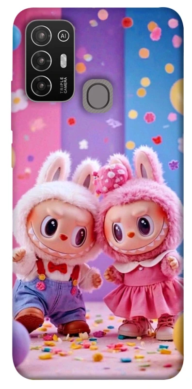 Чохол на ZTE Blade A52 Labubu twins ver.3 фото 1 з 1