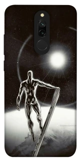 Чехол на Xiaomi Redmi 8 Серебряный сёрфер фото 1 из 1