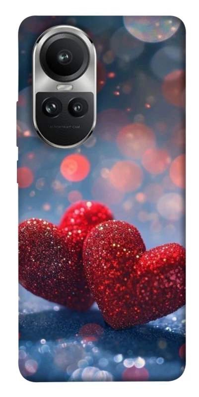 Чохол на Oppo Reno 10 Red hearts фото 1 з 1