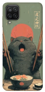 Чехол на Samsung Galaxy A12 Hungry Cat фото 1 из 1