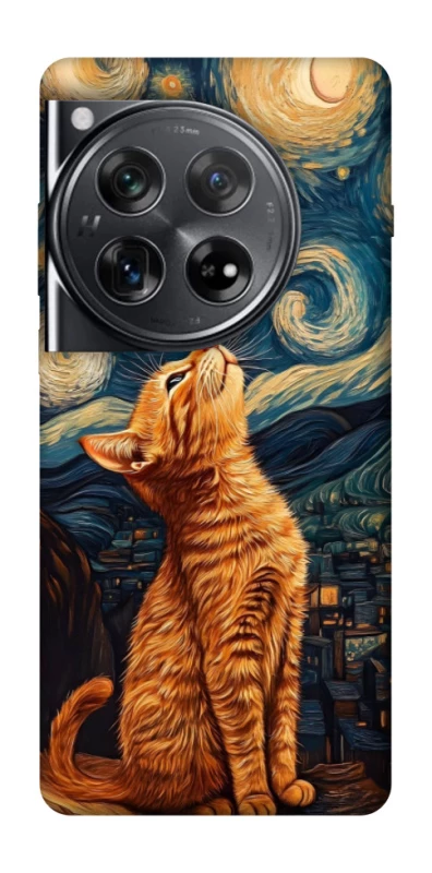 Чехол на OnePlus 12 van gogh cat фото 1 из 1