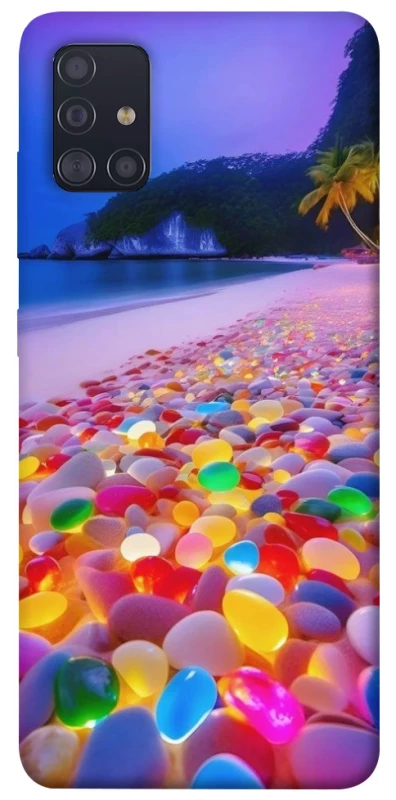 Чохол на Samsung Galaxy A51 Каміння світиться на березі фото 1 з 1