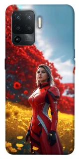 Чехол на Oppo Reno 5 Lite Cyber space girl ver.5 фото 1 из 1