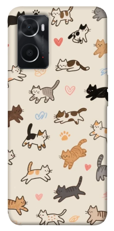 Чехол на Oppo A76 4G Cat style ver.2 фото 1 из 1
