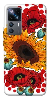Чехол на Xiaomi 12T / 12T Pro Подсолнечники и маки фото 1 из 1
