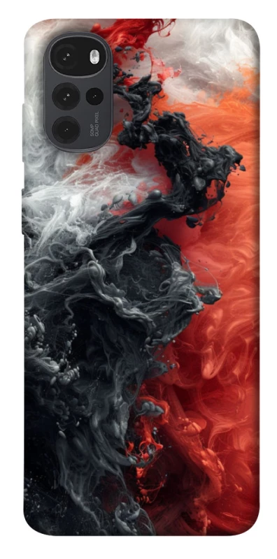 Чохол на Motorola Moto G22 Black and Red фото 1 з 1
