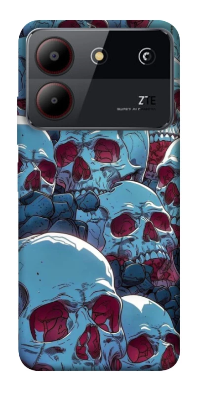 Чохол на ZTE Blade A54 4G Skulls v2 фото 1 з 1