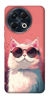 Чохол на TECNO Spark 30 Pro (KL7) Сat with glasses фото 1 з 1