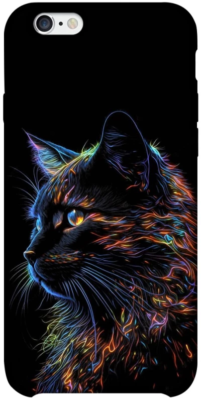 Чохол на Apple iPhone 6/6s plus (5.5") Чорний кіт фото 1 з 1
