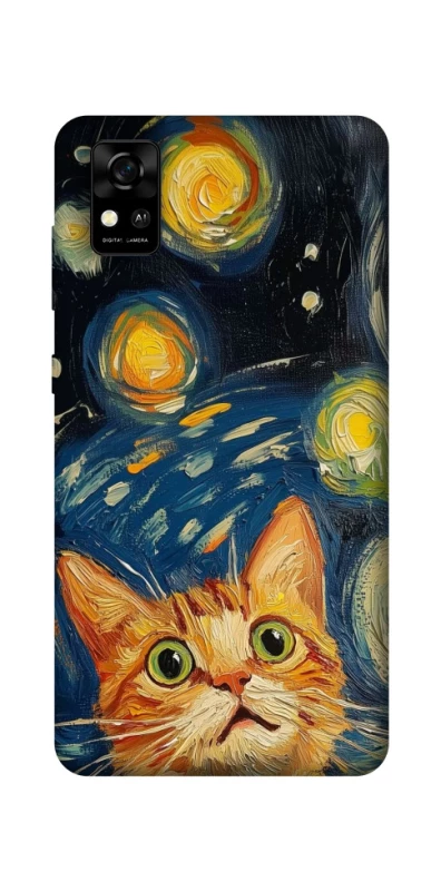 Чехол на ZTE Blade A31 paint cat фото 1 из 1