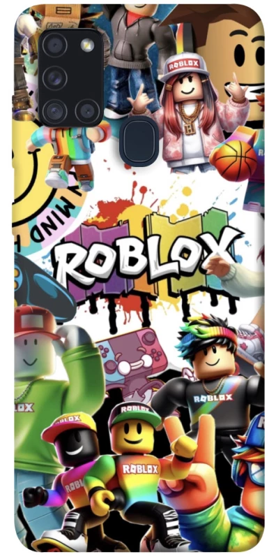 Чехол на Samsung Galaxy A21s Roblox Characters Collage фото 1 из 1