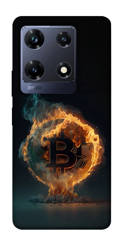 Чохол на Infinix Note 30 Pro Fire Bitcoin фото 1 з 1