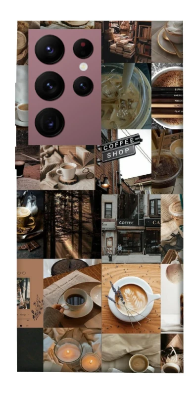 Чохол на Samsung Galaxy S22 Ultra Coffee collage ver.3 фото 1 з 1