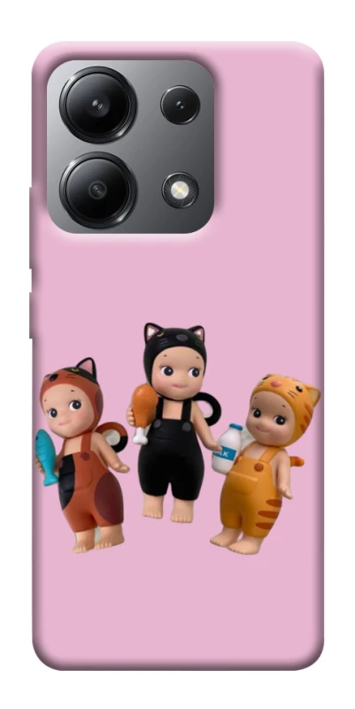 Чохол на Xiaomi Redmi Note 13 4G Cat Cafe Trio фото 1 з 1