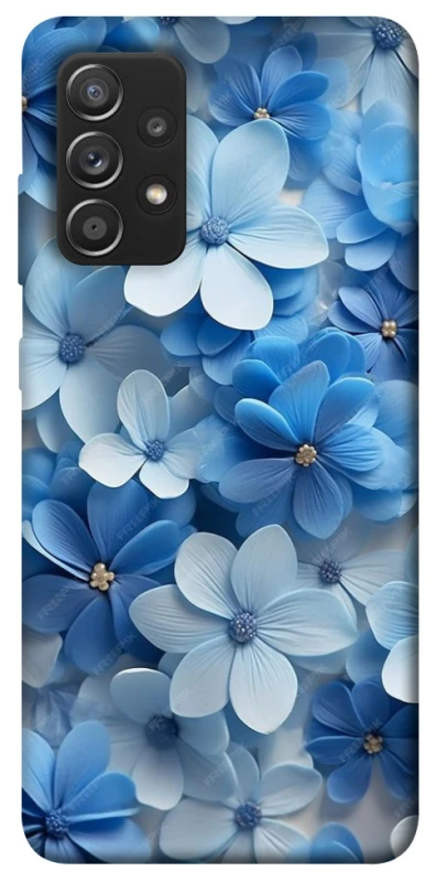 Чехол на Samsung Galaxy A52 4G / A52 5G Синие цветы фото 1 из 1