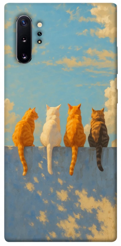 Чехол на Samsung Galaxy Note 10 Plus cats on wall фото 1 Чехол на Samsung Galaxy Note 10 Plus cats on wall фото 1 из 1