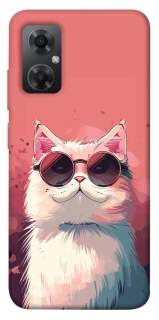 Чохол на Xiaomi Redmi Note 11R Сat with glasses фото 1 з 1
