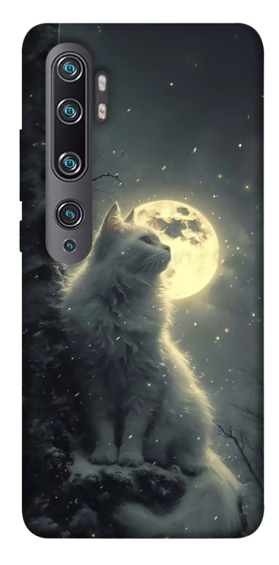Чохол на Xiaomi Mi Note 10 / Note 10 Pro / Mi CC9 Pro Кіт під місяцем фото 1 з 1