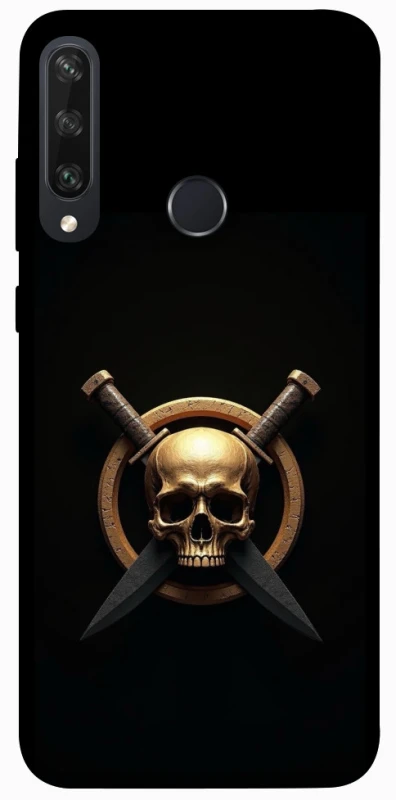 Чохол на Huawei Y6p Golden Skull фото 1 з 1