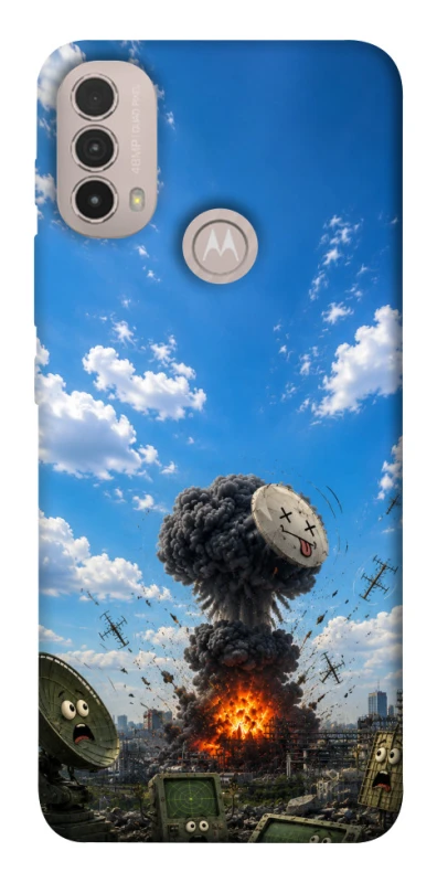 Чохол на Motorola Moto E40 Moscow never sleeps ver.6 фото 1 з 1