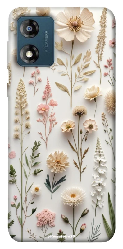 Чохол на Motorola Moto E13 Floral design ver.1 фото 1 з 1