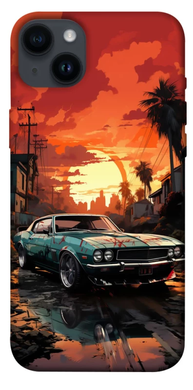 Чохол на Apple iPhone 14 Plus (6.7") Car at sunset фото 1 з 1