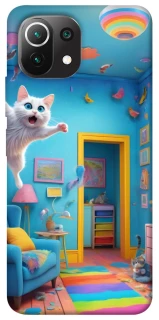 Чохол на Xiaomi Mi 11 Lite crazy cat фото 1 з 1