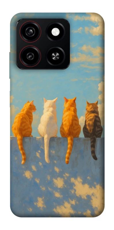 Чохол на ZTE Blade A35 4G cats on wall фото 1 з 1