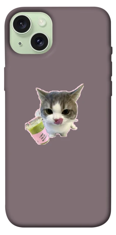 Чохол на Apple iPhone 15 Plus (6.7") cat matcha фото 1 з 1