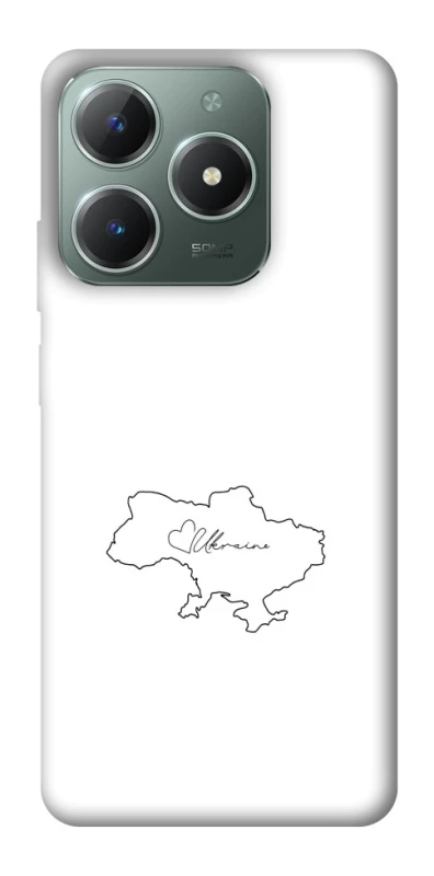 Чохол на Realme C61 Ukraine map фото 1 з 1