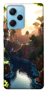Чохол на Xiaomi Poco X5 Pro 5G Minecraft sunset фото 1 з 1