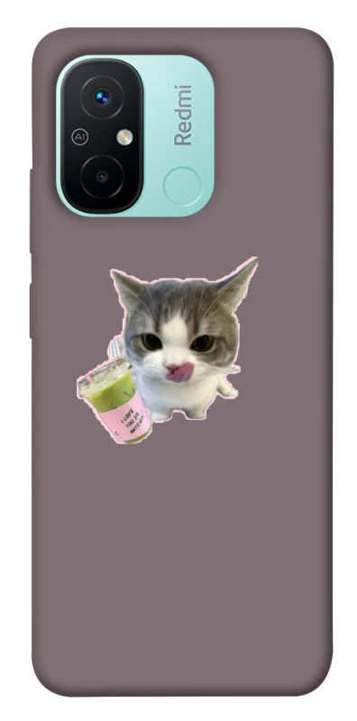 Чохол на Xiaomi Redmi 12C / Poco C55 cat matcha фото 1 з 1