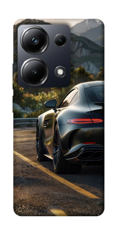 Чехол на Xiaomi Poco M6 Pro 4G Car in the mountains фото 1 из 1