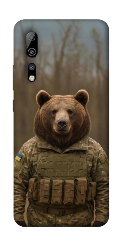 Чохол на ZTE Axon 10 Pro Ведмідь захисник фото 1 з 1
