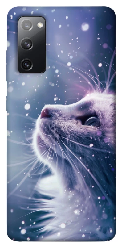 Чехол на Samsung Galaxy S20 FE Snow cat фото 1 из 1