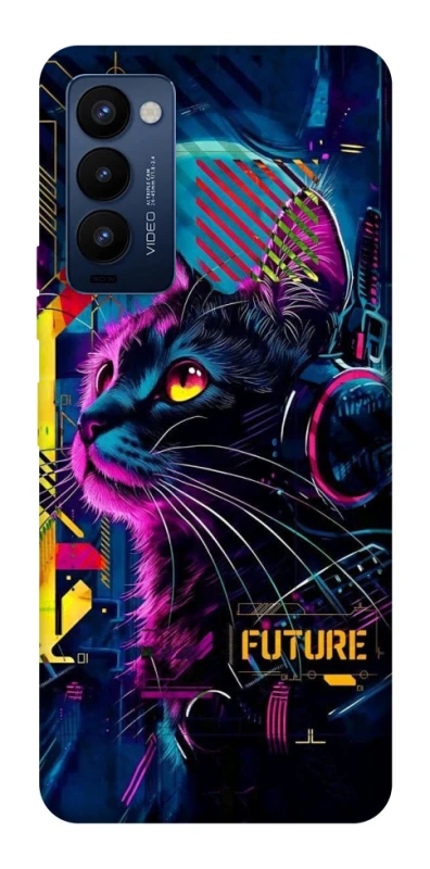 Чохол на TECNO Camon 18 Pro Cyber Cat v2 фото 1 з 1