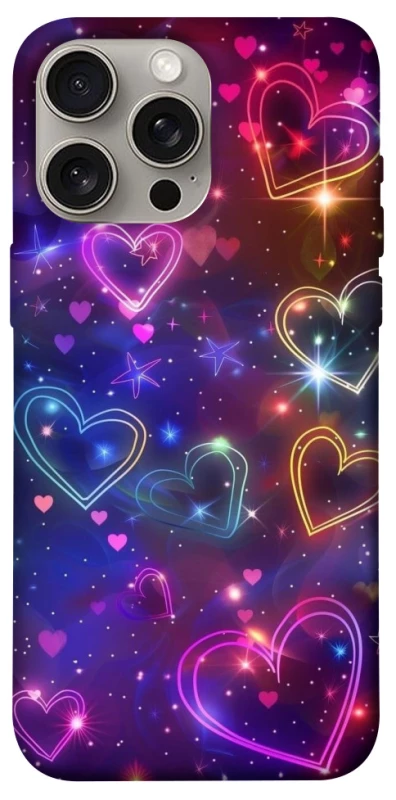 Чехол на Apple iPhone 15 Pro Max (6.7") Drawn hearts фото 1 из 1
